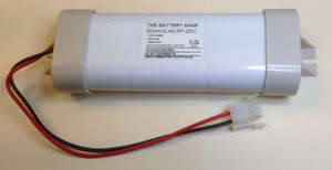 TBS 6DH4-0LA5-RP-DEC 7.2v 4.0Ah Ni-Cd Battery with END CAPS Emergency Lighting Batteries The Lamp Company - The Lamp Company