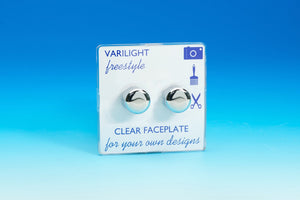 Varilight IIFP302C - 2-Gang 2-Way Push-On/Off Rotary Dimmer 2 x 40-300W