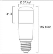 TOLEDO STICK V4 850LM 865 E27 SL LED Tubular Sylvania - The Lamp Company