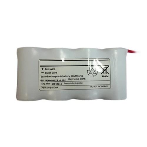 4/4000DHA Emergency 4 Cell Battery Side by Side 4.8v 4.0ah Ni-CD