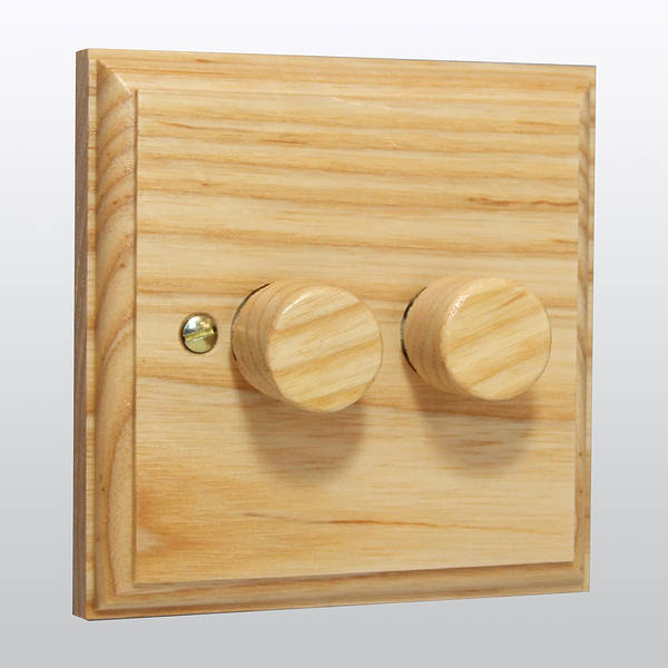 Varilight HK4A - 2-Gang 2-Way Push-On/Off Rotary Dimmer 2 x 40-250W