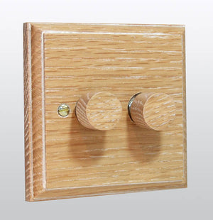 Varilight HK4LO - 2-Gang 2-Way Push-On/Off Rotary Dimmer 2 x 40-250W