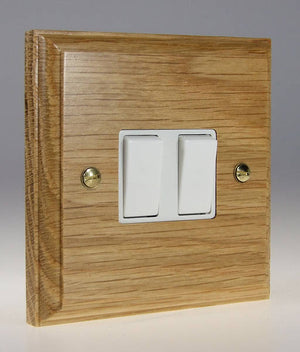 Varilight XK2OW - 2-Gang 10A 1- or 2-Way Rocker Switch