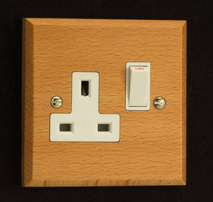 Varilight XK4BEW - 1-Gang 13A Double Pole Switched Socket 