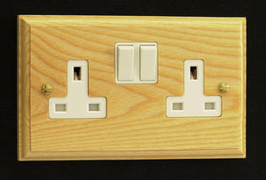Varilight XK5AW - 2-Gang 13A Double Pole Switched Socket