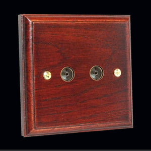 Varilight XK88M - 2-Gang TV Socket, Co-Axial 