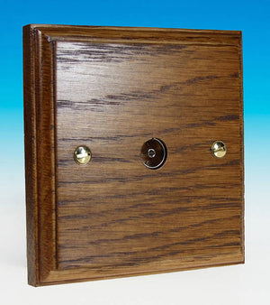 Varilight XK8MO - 1-Gang TV Socket, Co-Axial