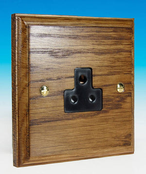 Varilight XKRPMOB - 1-Gang 2A Round Pin Socket