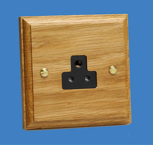 Varilight XKRPOB - 1-Gang 2A Round Pin Socket