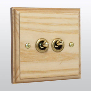 Varilight XKT2A - 2-Gang 10A 1- or 2-Way Toggle Switch