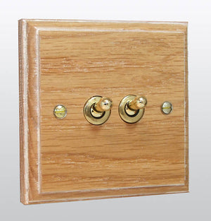 Varilight XKT2LO - 2-Gang 10A 1- or 2-Way Toggle Switch