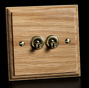 Varilight XKT2O - 2-Gang 10A 1- or 2-Way Toggle Switch