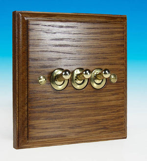 Varilight XKT3MO - 3-Gang 10A 1- or 2-Way Toggle Switch