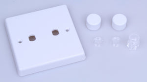 Varilight WQ2W - 2-Gang Matrix Kit For Rotary Dimmers 