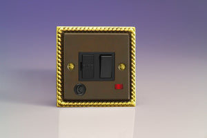 Varilight XA6FONB - 13A Switched Fused Spur + Neon + Flex Outlet 