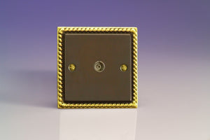 Varilight XA8 - 1-Gang TV Socket, Co-Axial