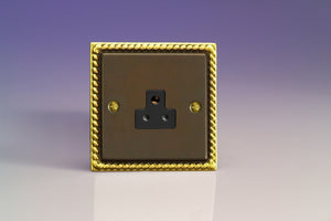 Varilight XARP2AB - 1-Gang 2A Round Pin Socket