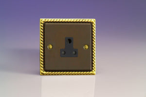 Varilight XARP5AB - 1-Gang 5A Round Pin Socket 