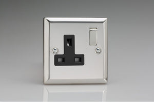 Varilight XC4DB - 1-Gang 13A Double Pole Switched Socket 