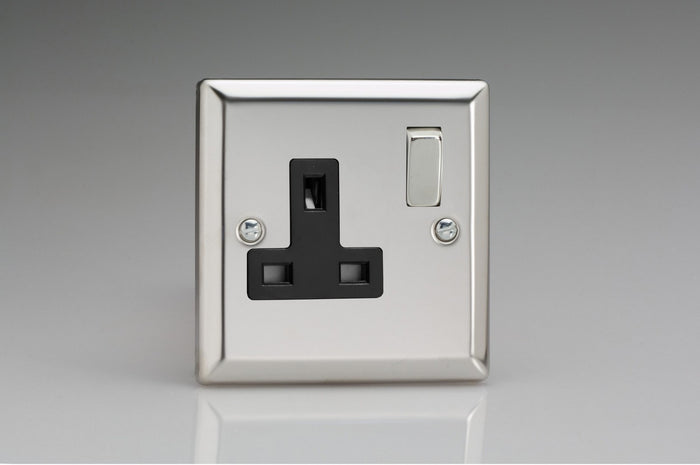 Varilight XC4DB - 1-Gang 13A Double Pole Switched Socket