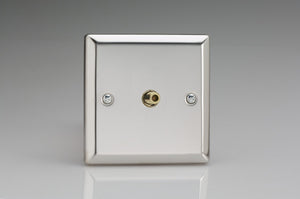 Varilight XC8S - 1-Gang TV Socket, F-Type Satellite