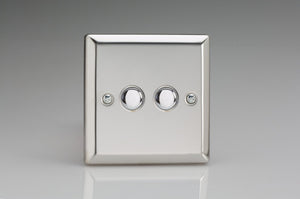 Varilight IJCS002 - 2-Gang Tactile Touch Control Dimming Slave for use with Master on 2-Way Circuits