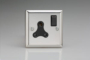 Varilight XCRP15AB - 1-Gang 15A Round Pin Socket 