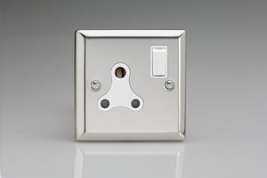 Varilight XCRP15AW - 1-Gang 15A Round Pin Socket 