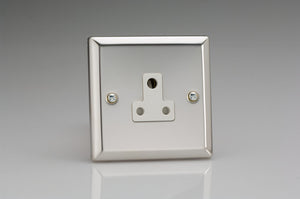 Varilight XCRP5AW - 1-Gang 5A Round Pin Socket 