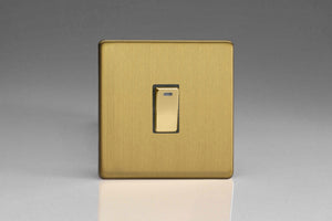 Varilight XDB20NDS - 1-Gang 20A Double Pole Rocker Switch + Neon Indicator Light