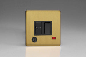 Varilight XDB6FONBS - 13A Switched Fused Spur + Neon + Flex Outlet 