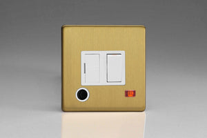 Varilight XDB6FONWS - 13A Switched Fused Spur + Neon + Flex Outlet 