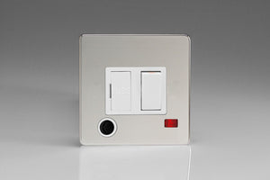 Varilight XDC6FONWS - 13A Switched Fused Spur + Neon + Flex Outlet 