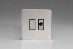 Varilight XDC6UFODS - 13A Unswitched Fused Spur + Flex Outlet with Metal Inserts