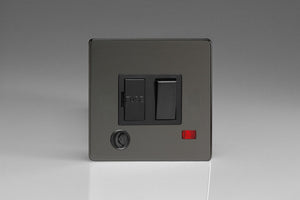 Varilight XDI6FONBS - 13A Switched Fused Spur + Neon + Flex Outlet 