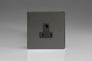 Varilight XDIRP5ABS - 1-Gang 5A Round Pin Socket 