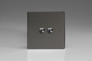 Varilight XDIT2S - 2-Gang 10A 1- or 2-Way Toggle Switch