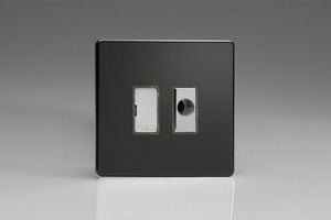 Varilight XDL6UFODS - 13A Unswitched Fused Spur + Flex Outlet with Metal Inserts