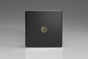 Varilight XDL8S - 1-Gang TV Socket, Co-Axial