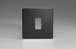 Varilight XDLPGY1S - 1-Gang Screwless PowerGrid Plate including Yoke (Single Plate)