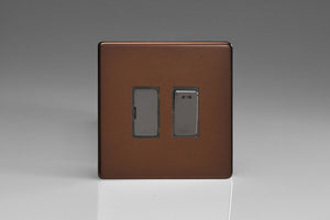 Varilight XDM6NDS - 13A Switched Fused Spur + Neon with Metal Inserts