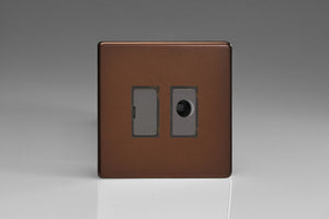 Varilight XDM6UFODS - 13A Unswitched Fused Spur + Flex Outlet with Metal Inserts