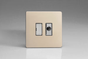 Varilight XDN6UFODS - 13A Unswitched Fused Spur + Flex Outlet with Metal Inserts