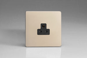 Varilight XDNRP2ABS - 1-Gang 2A Round Pin Socket