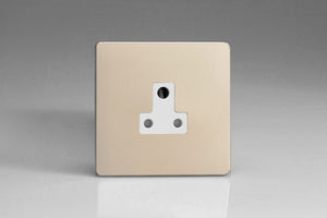 Varilight XDNRP5AWS - 1-Gang 5A Round Pin Socket 