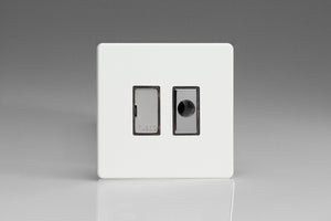 Varilight XDQ6UFODS - 13A Unswitched Fused Spur + Flex Outlet with Metal Inserts