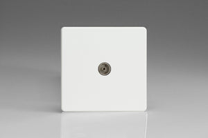 Varilight XDQ8S - 1-Gang TV Socket, Co-Axial