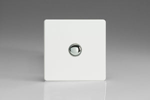 Varilight XDQP1S - 1-Gang 6A 1- or 2-Way Push-On/Off Impulse Switch