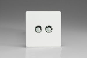 Varilight IJDQS002S - 2-Gang Tactile Touch Control Dimming Slave for use with Master on 2-Way Circuits