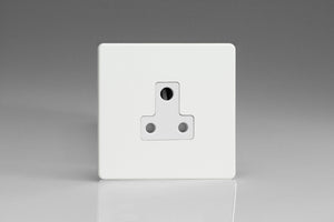Varilight XDQRP5AWS - 1-Gang 5A Round Pin Socket 